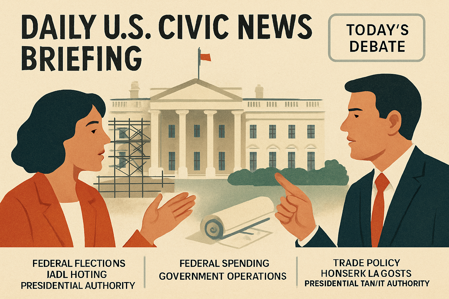 Illustration for U.S. Political Daily Scan — Sunday, August 16, 2026