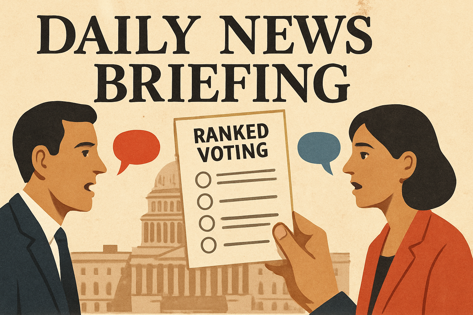 Illustration for U.S. Politics Daily Scan — August 19, 2026