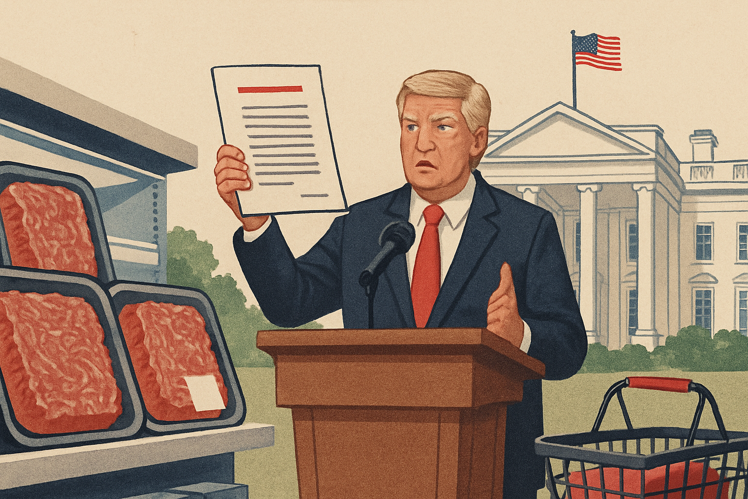 Illustration for U.S. civic news scan: grocery prices, housing funds, federal power, and voting